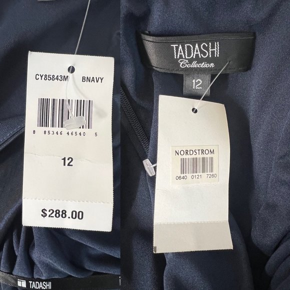 Tadashi Collection Evening Dress Size 12 New W Tags Style # CY85843M Retail $288 - Picture 11 of 12